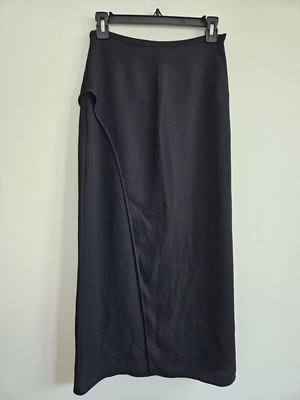 Massimo Dutti High Waist Midi Overlay Skirt XS Side Zipper